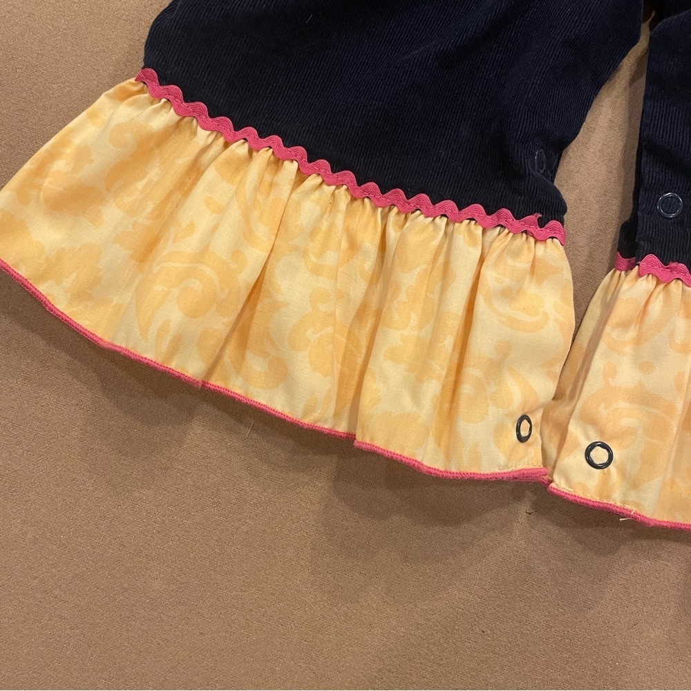 Shrimp & Grits Kids Corduroy Chicken Girls Jumper Size 6M - Picture 4 of 11